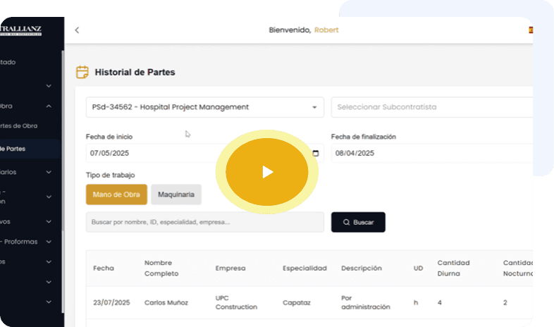 Visualización de la plataforma ConstrAllianz